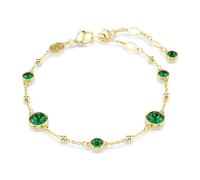 Swarovski Bracelet Imber, taille ronde, vert, plaqué or