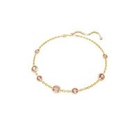 Swarovski Imber Collier plaqué or taille octogonale pour femme Rose, 38-45 cm, Cristal, Cristal