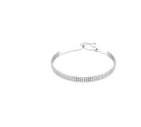 Choker Tennis Matrix, Taille ronde, Blanc, Métal rhodié OS