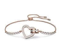 SWAROVSKI Joli bracelet souple en or rose avec cristaux brillants, One Size, Métal, Cristal