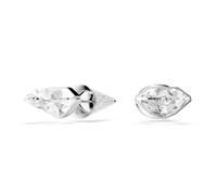 Clous d'oreilles Lucent, Pavé, Pique, Blanches, Métal rhodié