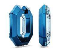 Swarovski Lucent Boucles d'oreilles créoles octogonales Bleu