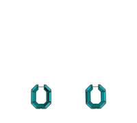 Swarovski - Lucent Hoop Earrings - Femme - Accessoires - Vert - Taille: ONE Size