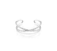 Swarovski Manchette Hyperbola, Infini, Blanc, Métal rhodié