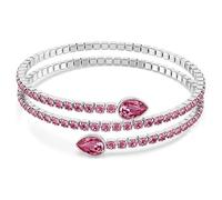 Swarovski Manchette torsadée pour femme Coupe mixte - Rose - Plaqué rhodium - 5717576, taille unique, Métal plaqué rhodium, Cristal
