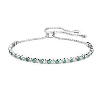 Swarovski Matrix 5632064 Bracelet tennis rond pour femme Plaqué rhodium Vert, taille unique, Métal plaqué rhodium, Cristal