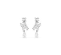 Swarovski Pendants d'oreilles Matrix – Tailles variées, Blanches, Métal rhodié