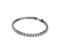 Swarovski Matrix - Bracelet tennis pour homme - Coupe ronde - Plaqué ruthénium - Extra large - Gris - X-Large - Cristal - Pas de pierres précieuses