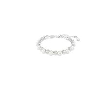 Swarovski Bracelet Tennis Matrix - cristaux blancs & zircone, fermoir ajustable, métal rhodié