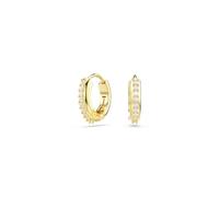 Swarovski – Anneaux d'oreilles Matrix – Taille ronde – Blanches – Placage de ton or