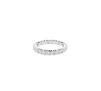 Swarovski Bague Matrix Vittore, discrète, cristaux ronds blancs, finition argentée, taille 50