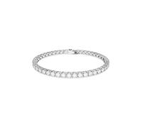 Swarovski Bracelet Matrix Tennis, Taille ronde, Blanc, Métal rhodié
