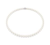 Swarovski Collier Matrix 5747746 - Perle de cristal blanche, Acier inoxydable, métal rhodié - Femme