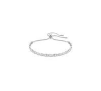 Swarovski Matrix Tennis Bracelet doux, cristaux transparents coupe ronde, finitions en ton rhodium et or rose, M, cristaux, zircon cubique, cristal