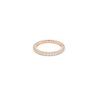 Swarovski Bague Vittore - taille ronde, blanche, finition or rose - 52