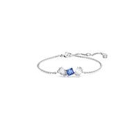 Swarovski Mesmera Bracelet, Blue and Clear Mixed-Cut Stones in a Rhodium Finished Setting, Part of the Mesmera Collection