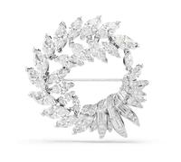 Swarovski Mesmera Broche, Taille Marquise, Blanc, Plaqué Rhodium
