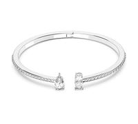 Swarovski Manchette Mesmera Attract – blanche, métal rhodié, tailles variées