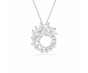 Swarovski Mesmera Pendentif, Taille Marquise, Blanc, Plaqué Rhodium