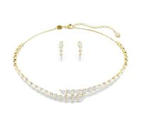 Swarovski Mesmera Set, Set (2), Taille Marquise, Blanc, Finition Dorée 18 Carats