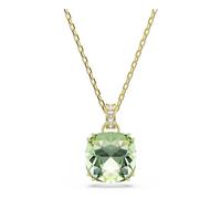 Swarovski Millenia Pendentif, Taille Coussin, Vert, Finition Dorée 18 Carats