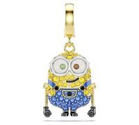 Swarovski Charm Minions Bob, Pavé, Multicolore, Placage de ton or