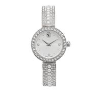 Swarovski Montre Matrix Pearl Bangle, Fabriqué en Suisse, Bracelet en Cristal, Blanc, Acier Inoxydable