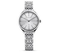 Swarovski Montre Attract, Bracelet En Métal, Blanc, Acier Inoxydable