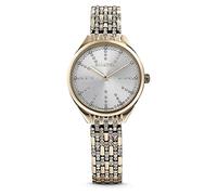 Swarovski Montre Attract, Bracelet en métal, Blanc, PVD doré