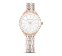 Swarovski Montre Attract, Fabriqué en Suisse, Bracelet en métal, Ton Or Rose, Finition Or Rose