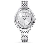 Swarovski Montre Crystalline Aura, Bracelet en métal, Ton argenté, Acier inoxydable