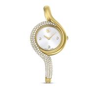 Swarovski Montre Dextera Asymmetric, Fabriqué en Suisse, Bracelet en métal, Ton doré, Finition Ton doré