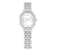 Swarovski Montre Dextera Octagon, Fabriqué en Suisse, Bracelet en métal, Ton argenté, Acier Inoxydable