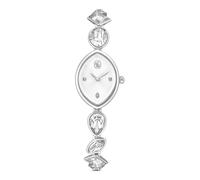 Swarovski Montre Gema – Bracelet en cristal, ton argenté, acier inoxydable, 20 mm, quartz