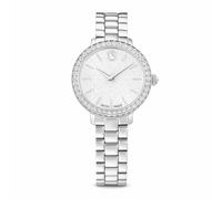 Swarovski Montre Matrix 3-Link, fabriquée en Suisse, avec Bracelet en métal, de Ton argenté, mécanisme en Quartz, Acier Inoxydable