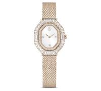 Swarovski Montre Matrix Octagon, Bracelet en métal, Ton doré, Finition Champagne doré