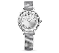Swarovski Montre Octea Nova – fabriquée en Suisse, bracelet métal argenté en acier inoxydable