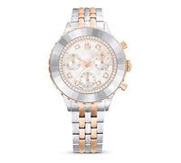 Swarovski Octea 5672937 Montre Chrono fabriquée en Suisse avec Bracelet en métal doré Rose et Finition en métal mélangé