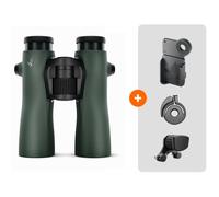 Swarovski Optik - NL Pure 10x42 Vert + Repose-front + Kit d'adaptateur smartphone