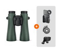 Swarovski Optik - NL Pure 10x52 Vert + Repose-front + Kit d'adaptateur smartphone