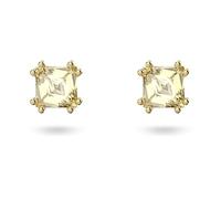 Clous d'oreilles Chroma, Taille coussin, Jaunes, Placage de ton or