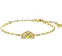 Swarovski Parkling Danse Arc-en-Ciel Bracelet Doré Neuf avec Boite