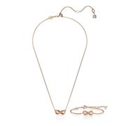 Swarovski - Parure Collier et Bracelet Hyperbola - Femme - Accessoires - Rose - Taille: ONE Size