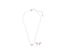 Swarovski Parure de bijoux lilas / rose / argent, Taille One Size