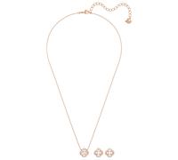 Swarovski Parure de bijoux or rose / transparent, Taille One Size