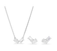 Parure Mesmera, Tailles variées, Blanc, Métal rhodié OS