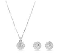 Swarovski Parure Meteora, Blanc, Métal rhodié