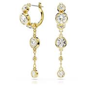Swarovski Pendants d'oreilles Imber, Taille ronde, Blanches, Finition mix de métal