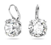 Swarovski Pendants d'oreilles Millenia, Taille ronde, Blanches, Métal rhodié