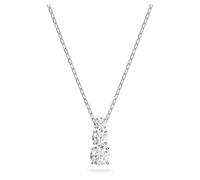 Swarovski Pendentif Attract Trilogy, Taille ronde, Blanc, Métal rhodié